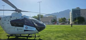 Protección Civil de Santiago realiza operativo áereo para atender a menor de edad en la comunidad de El Hondable